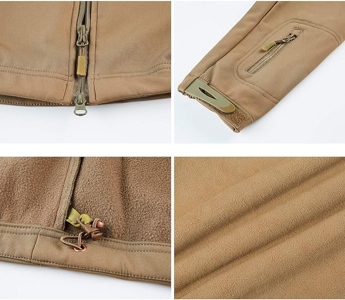 Soft Shell Jacket Coat Water Resistant Windbreaker - Image 3