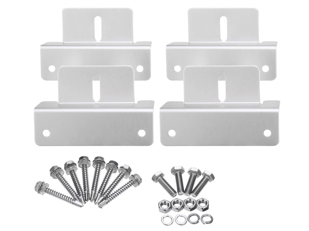 Solar Panel Mount Kit - Z Bracket For Rv/Roof Z Bracket For Rv/Roof Solar Panel Mounting Kit 4 Pcs - Image 3