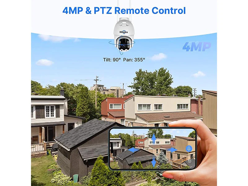 Hiseeu Solar 2K PTZ Wireless Outdoor Security Camera - Image 3