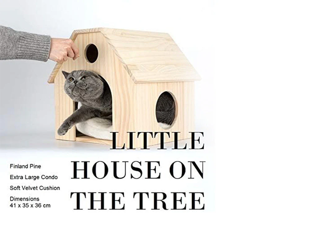 Solid Wood Cat Tree - Image 4