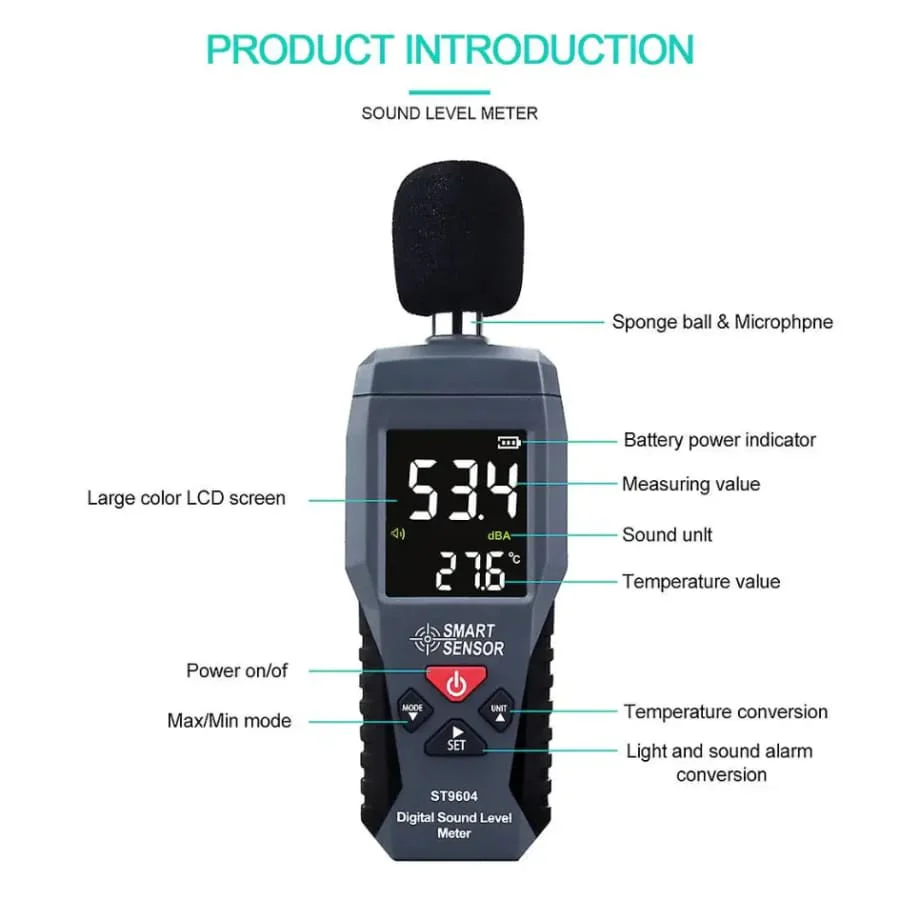 Sound Level Noise Meter - Decibel Measurement 30-130dB - Image 4