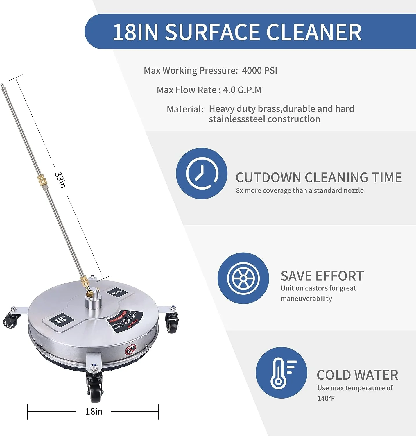 Stainless Steel Surface Cleaner 18 Inch - Image 4