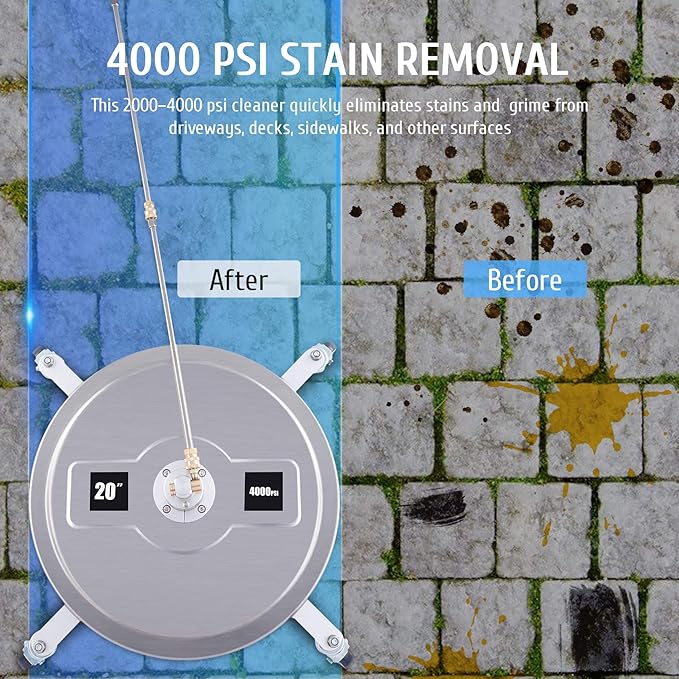 20" Pressure Washer Surface Cleaner - Image 8