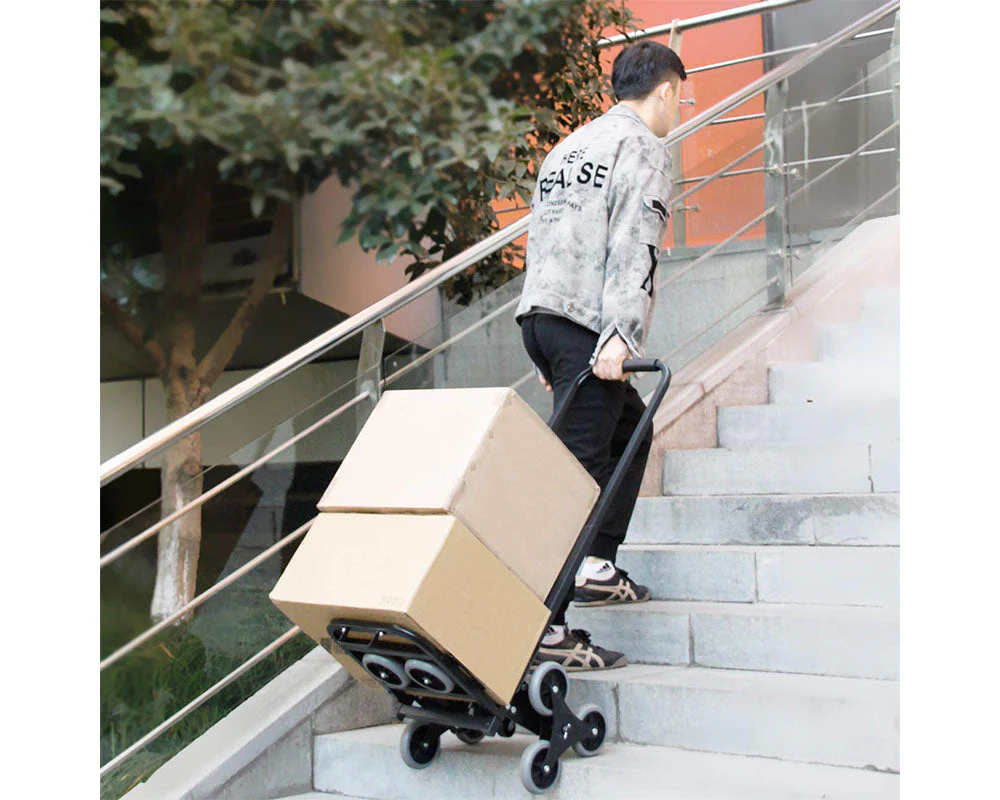 Stair Climbing Trolley 8 Wheels Folding Hand Cart Steps - Image 15