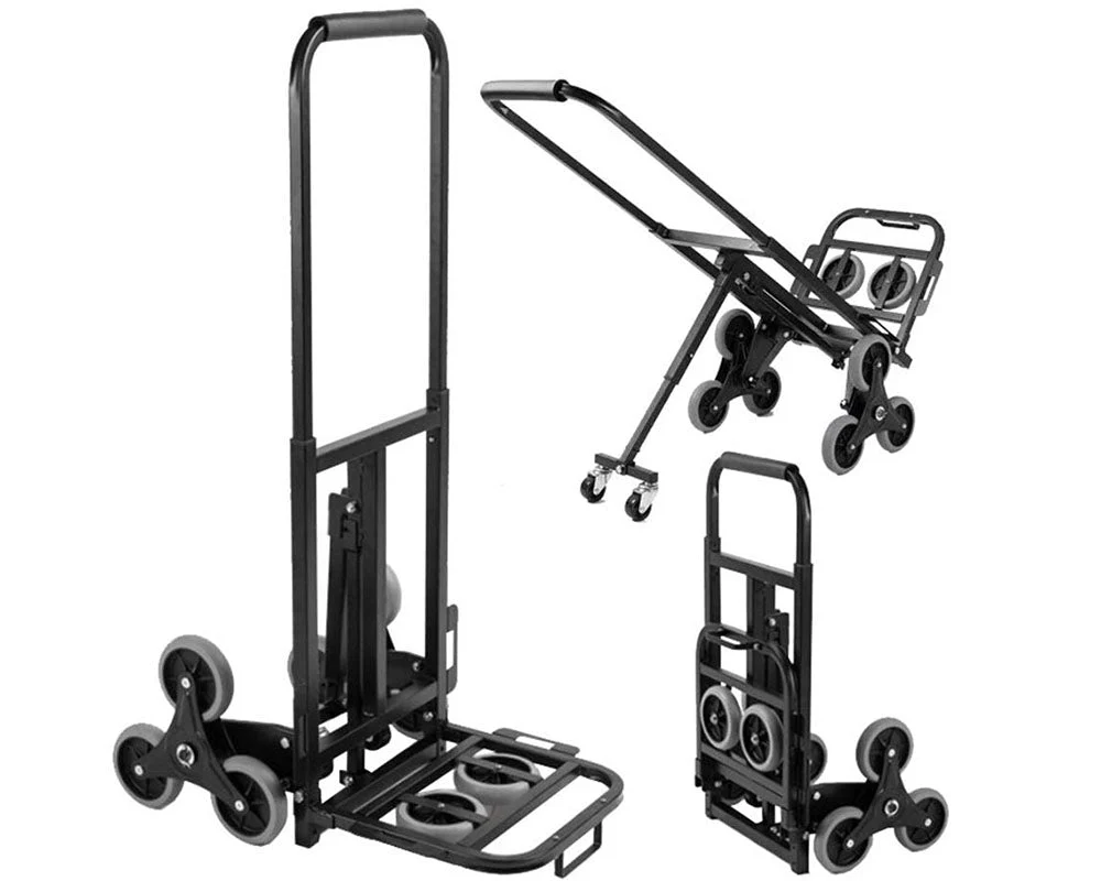 Stair Climbing Trolley 8 Wheels Folding Hand Cart Steps - Image 2