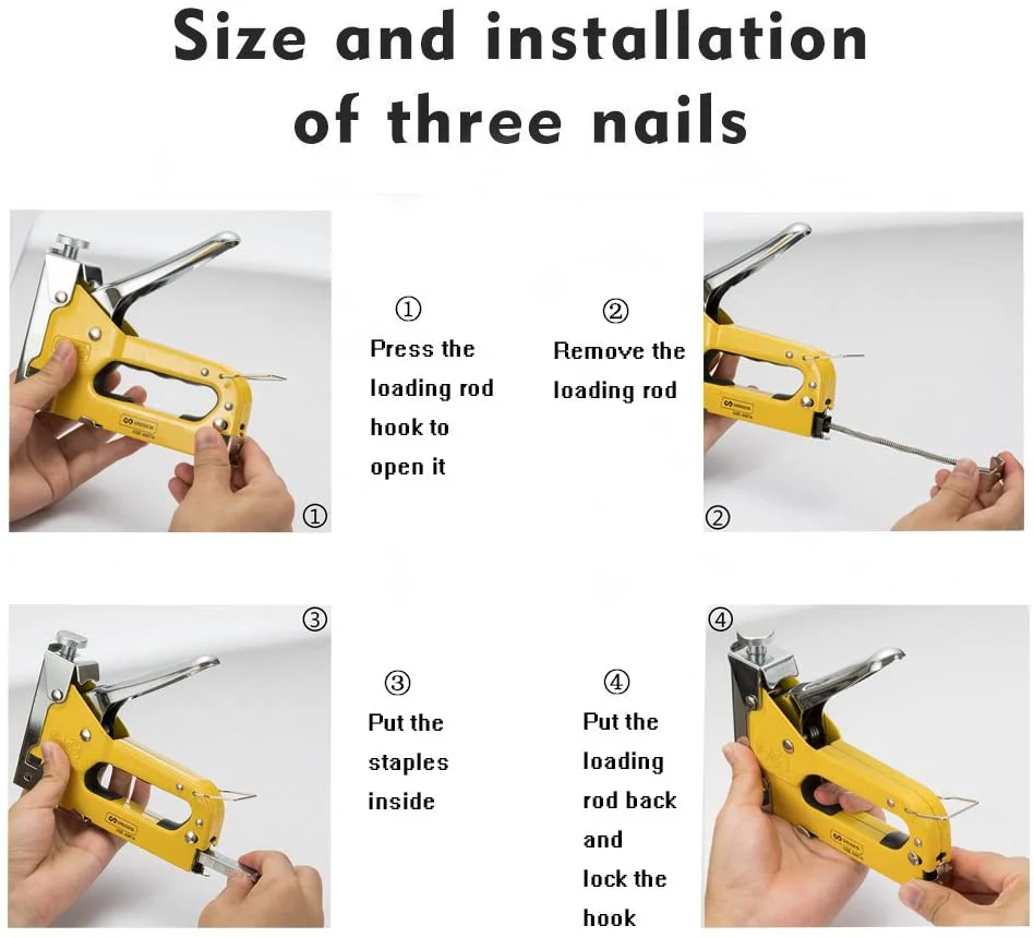 Staple Gun, 3 Way Stapler Tool Kit 3 - In - 1 - Image 6