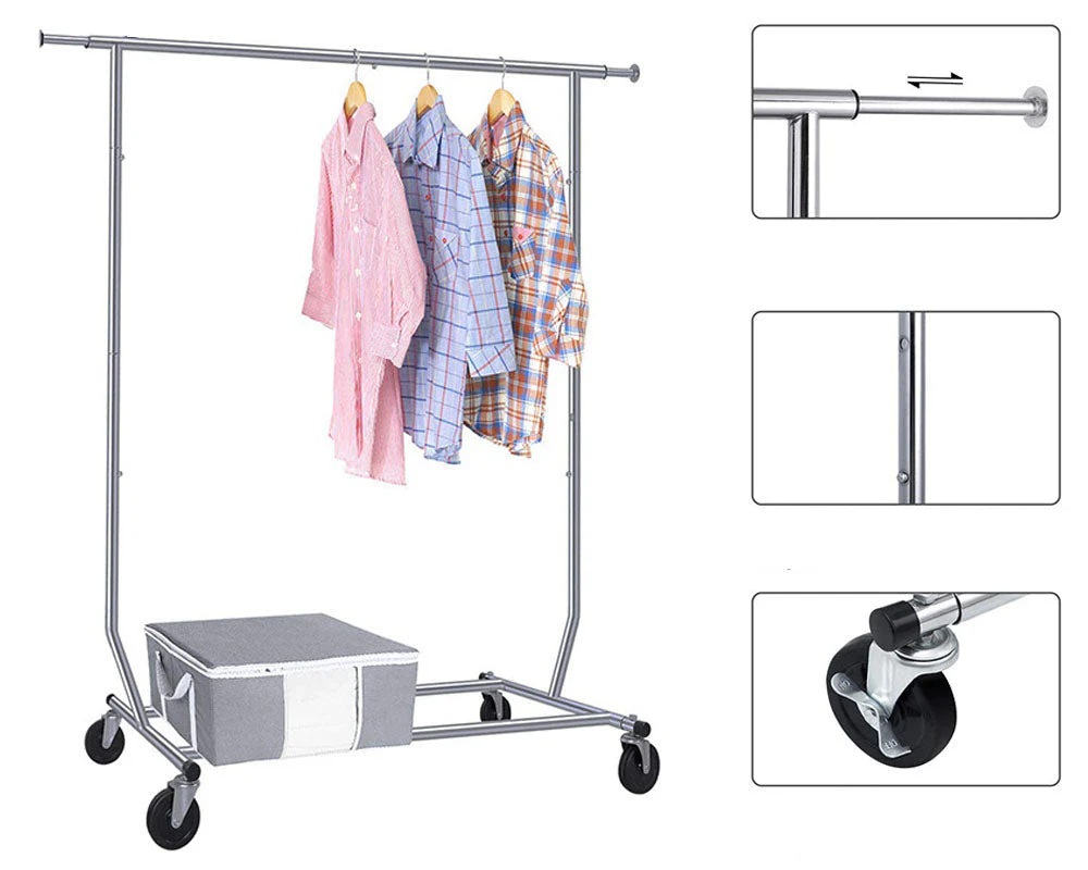Steel Clothes Rack Garment Rack - Image 2