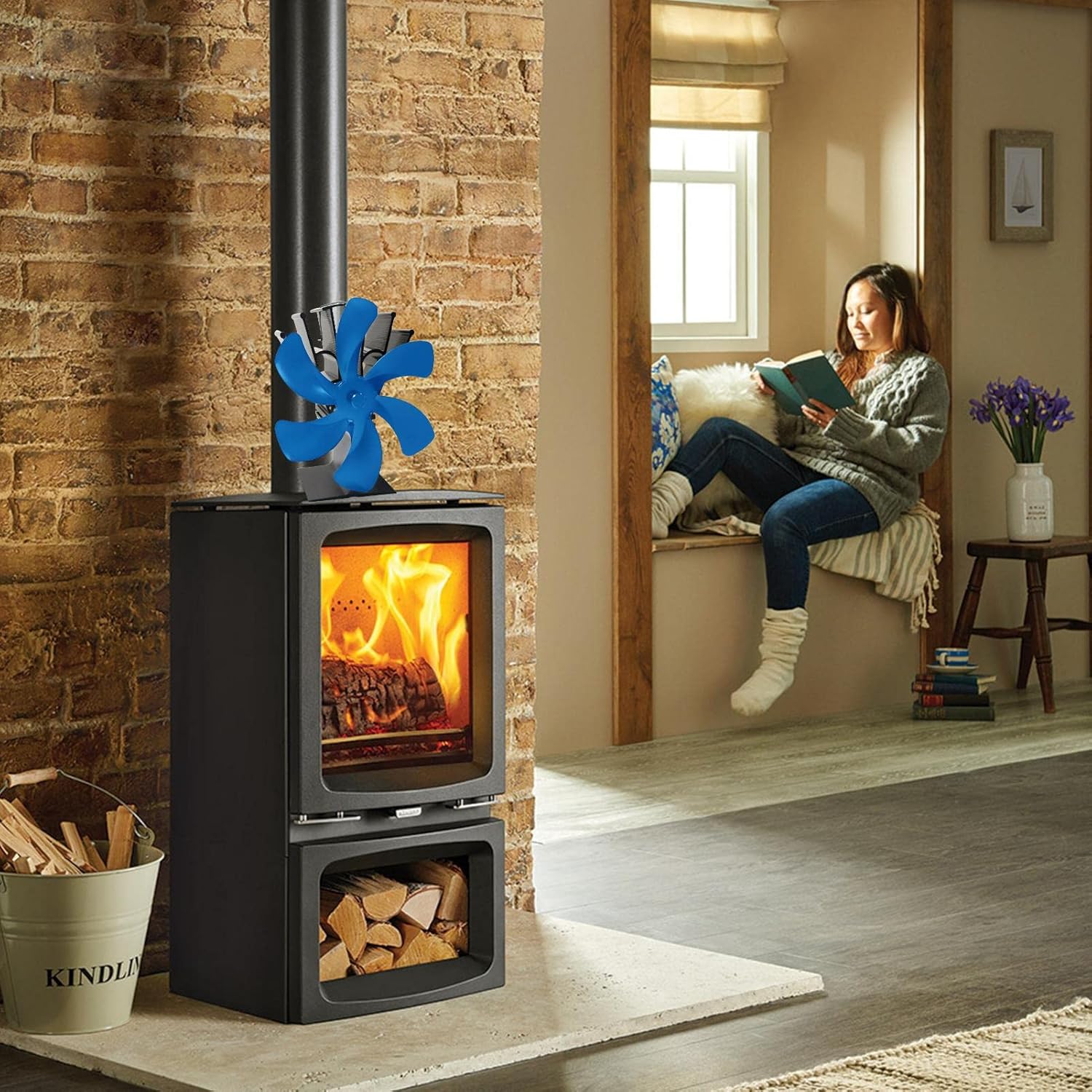 Stove Fan Fireplace Fan - Image 3