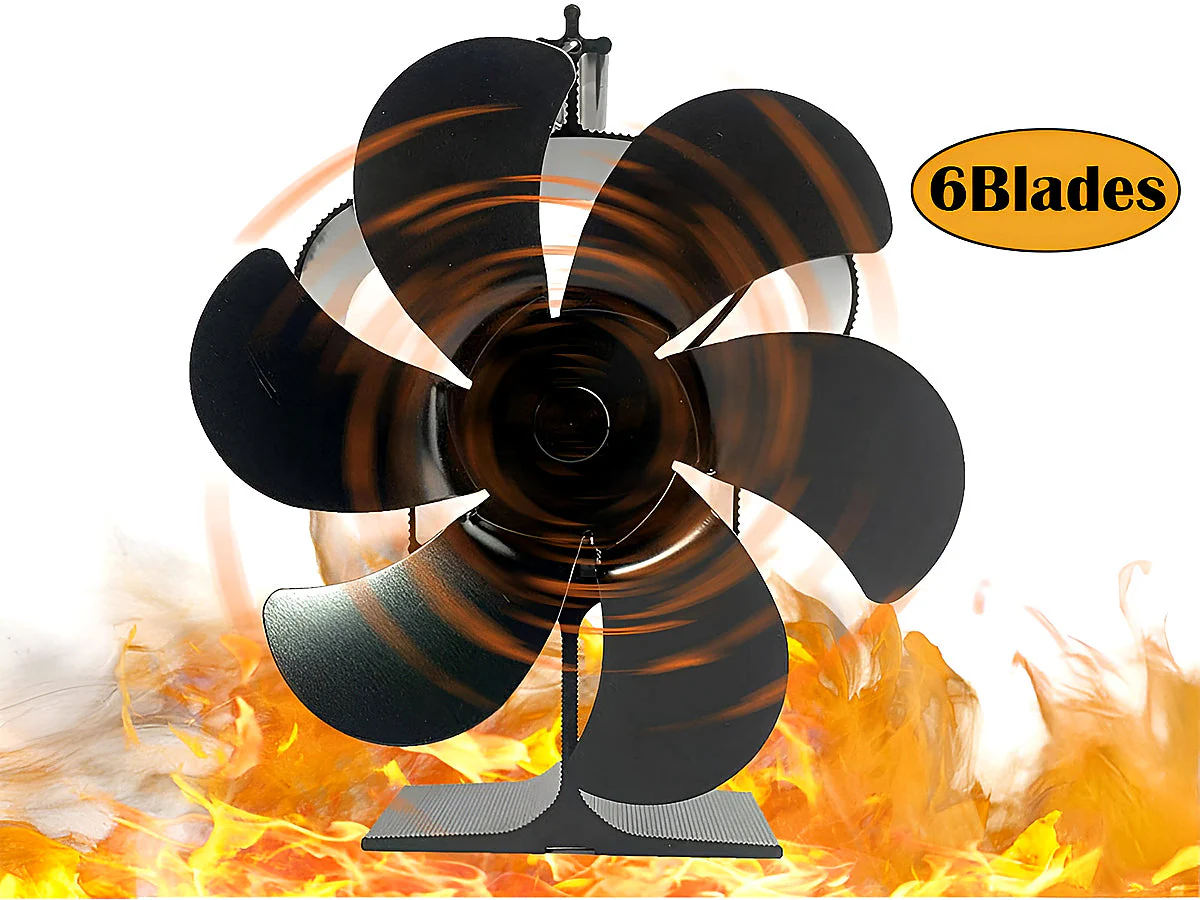 Stove Fan Heat Powered Stove Fan - Image 3