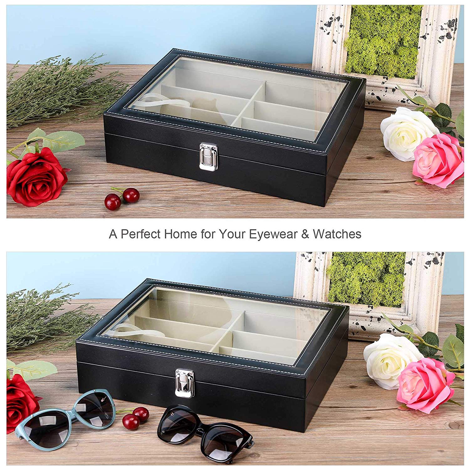 Sunglasses Case Organizer Eyeglasses Storage Box - Image 4