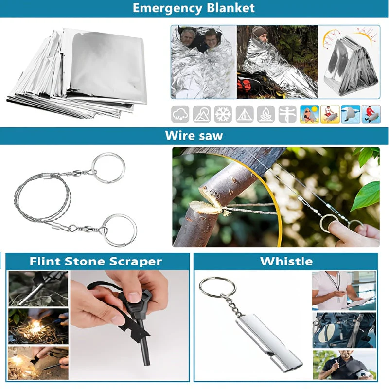 Survival Kits Survival Gear and Equipment, Camping Accessories Adventure Lovers - Image 4