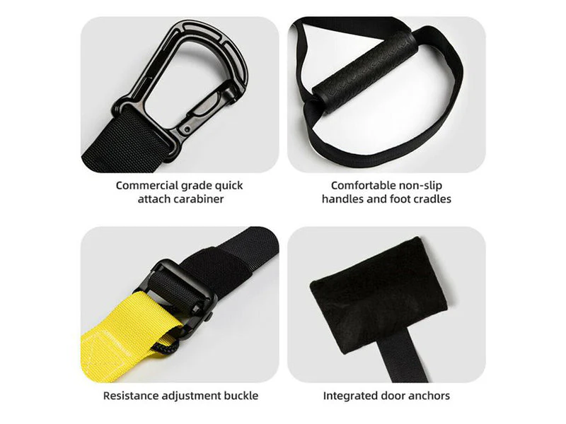 Suspension Training Kit Bodyweight Resistance Straps - Image 5