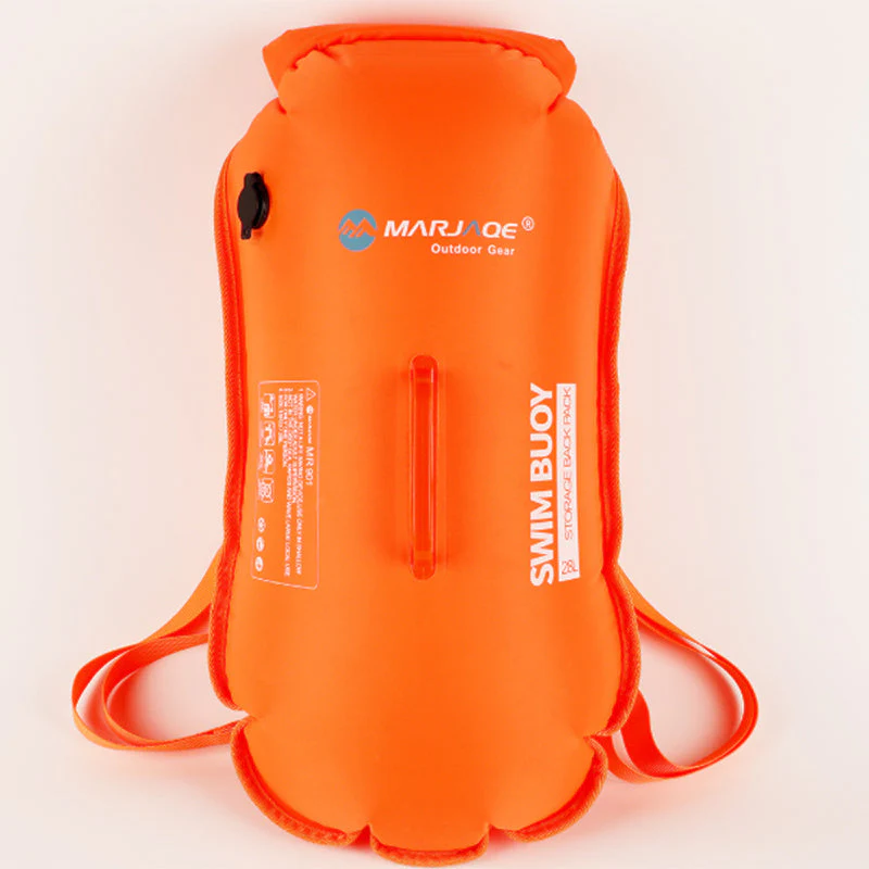 Swim Buoy Backpack Bubble Safety Float Dry Bag with Shoulder Strap 28L - Image 2