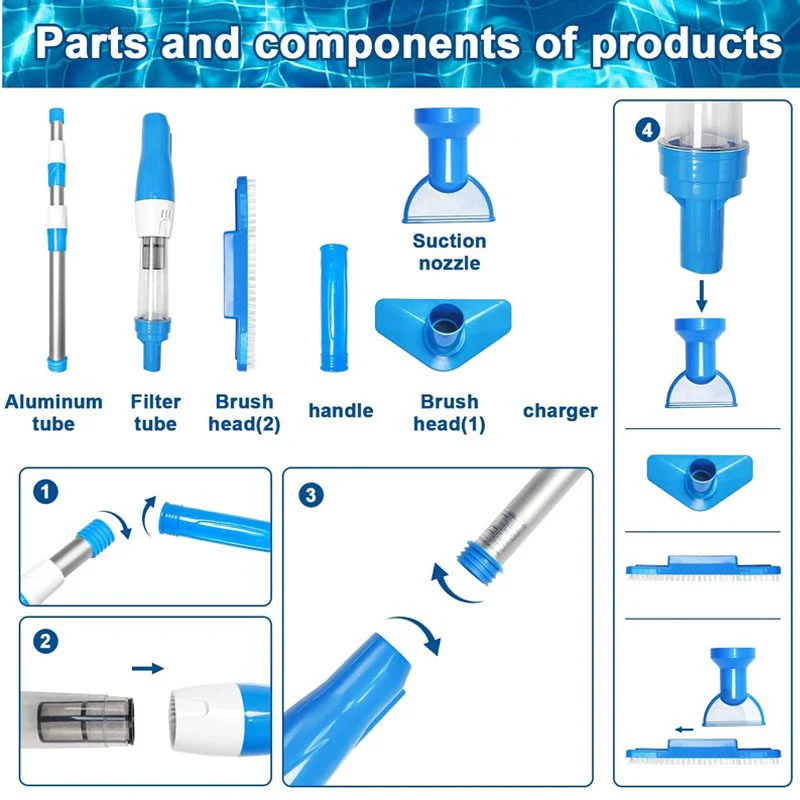 Swimming Pool Cleaner Cordless Rechargeable - Image 5