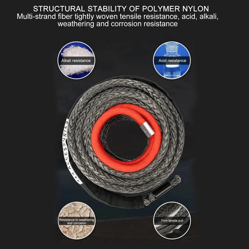 Synthetic Winch Rope 30M 8MM - Image 4