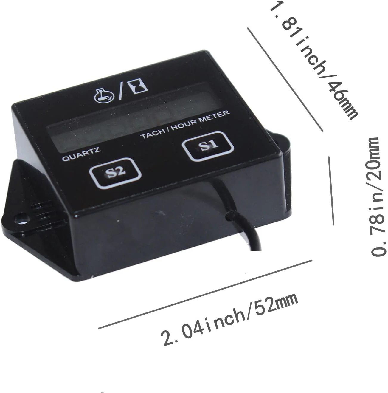 Tachometer For Small Engine, Inductive Hour Meter For 2 Stroke - Image 3