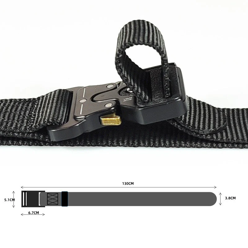 Tactical Belt Military Hiking Nylon Web Rigger Work Belts - Image 4