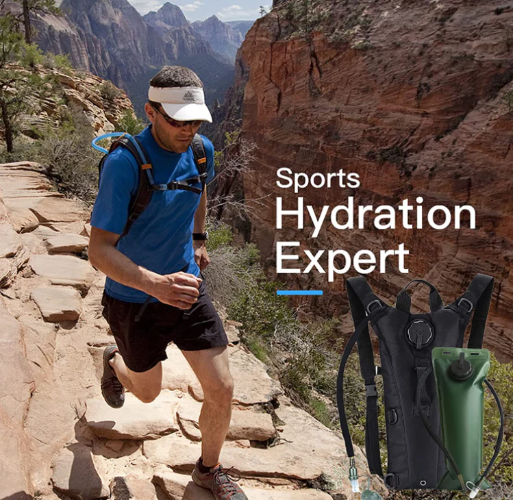 Tactical Lightweight Hydration Backpack with 3L Water Bladder - Image 2