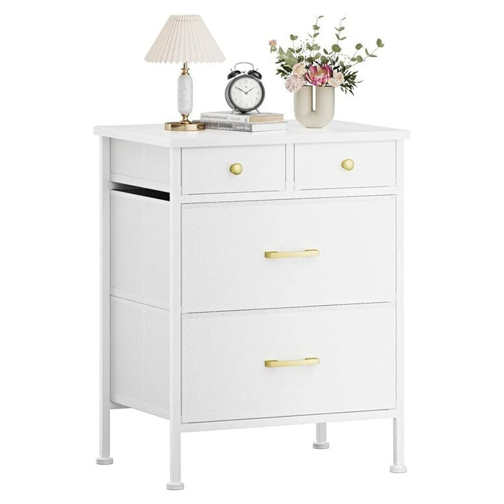 Storage Cabinet White 4 drawers