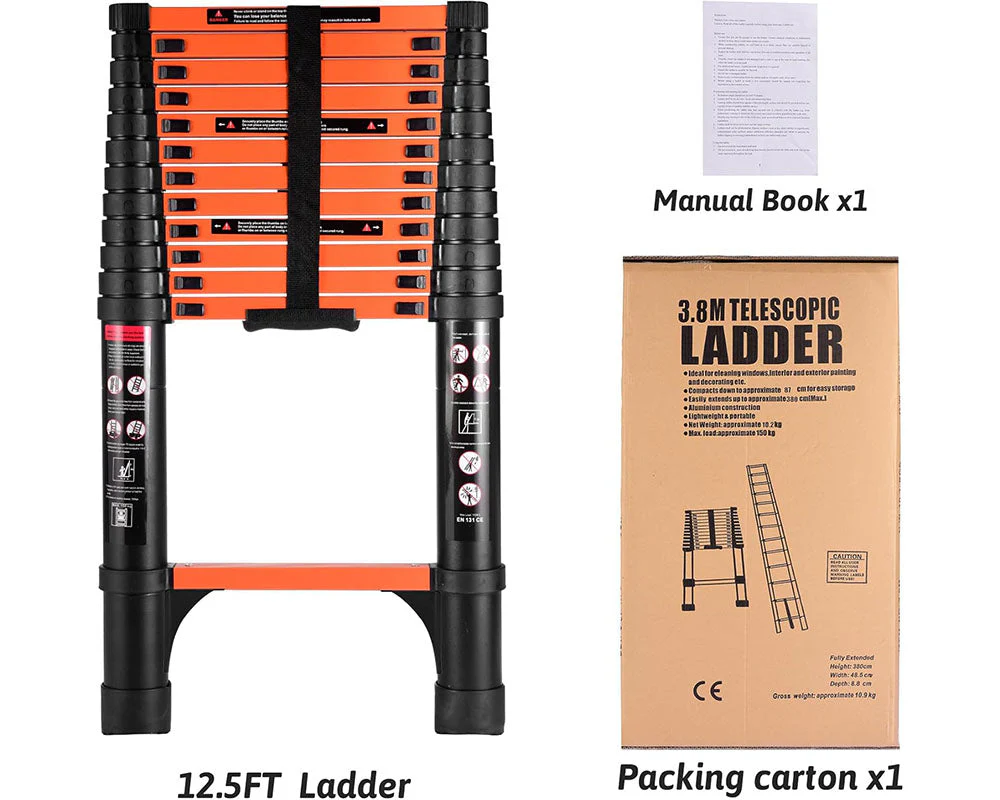 Telescopic Ladder 5m Aluminium Telescoping - Image 8