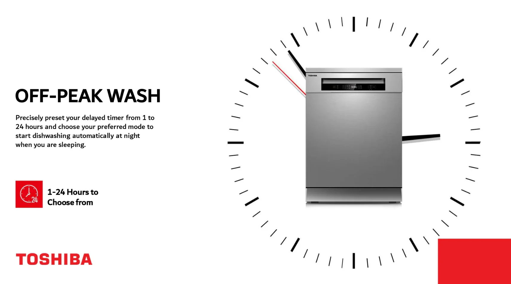 Toshiba 14 Place Settings Freestanding Dishwasher with 3-year Warranty - Image 12