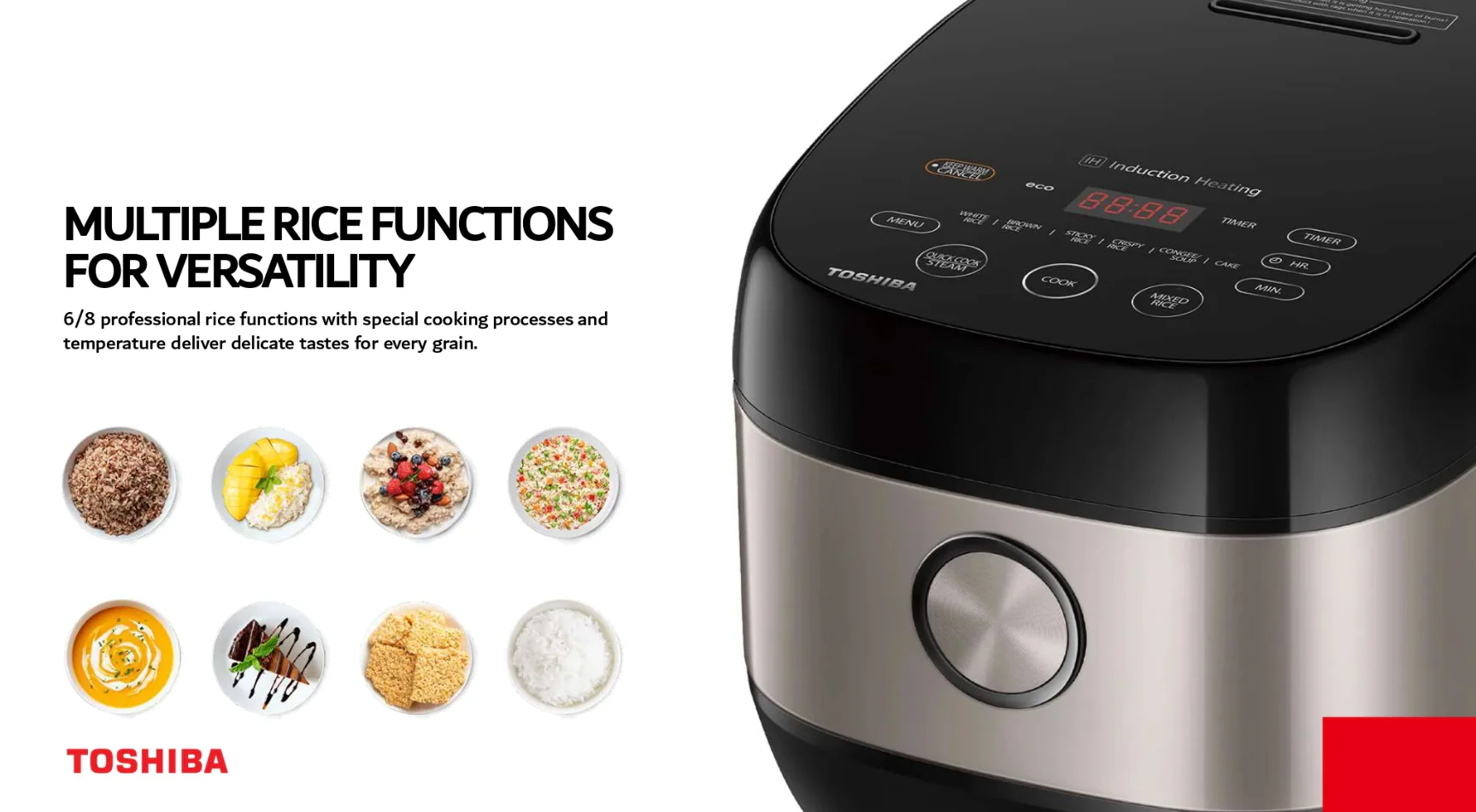 Toshiba IH 1.0L Induction Rice Cooker - Image 3
