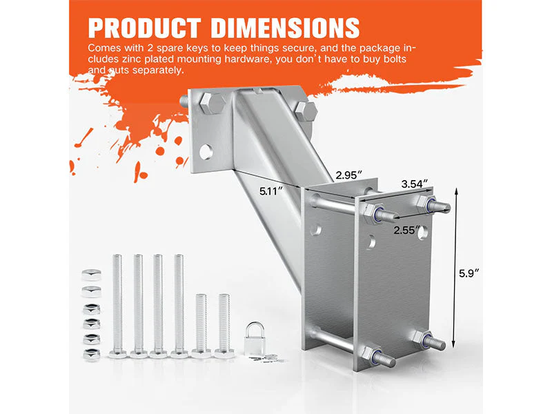 Trailer Wheel Bracket Spare Tire Carrier - Image 6