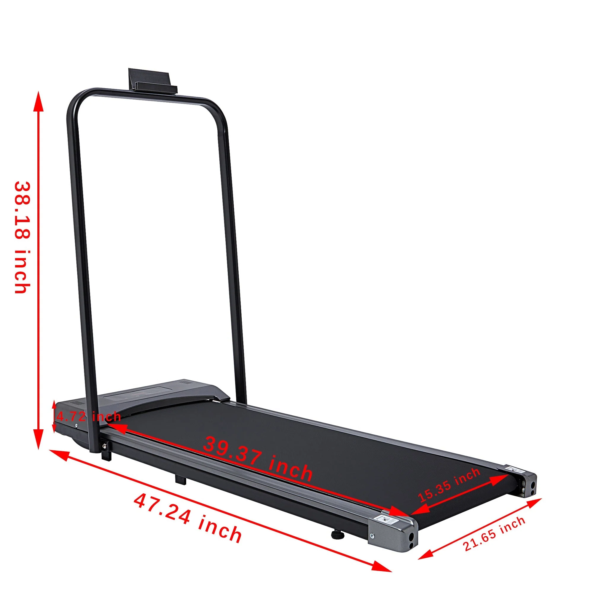 Foldable Walking Pad Treadmill Compact Flat - Image 3
