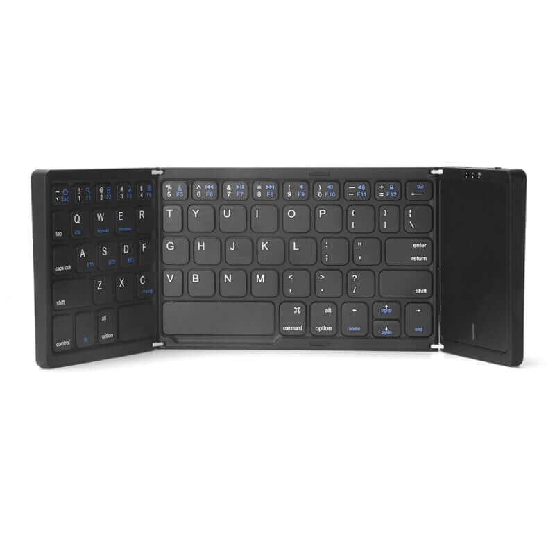 Tri-Folding Wireless Bluetooth Keyboard with Trackpad for IOS Android Windows - Image 3