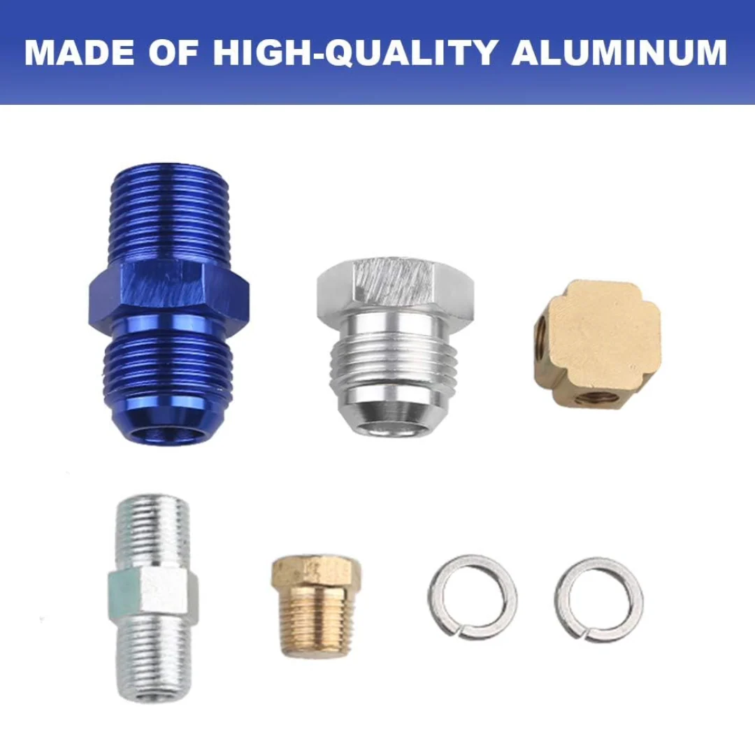 Turbo Charger Oil Drain Return Line Oil Feed Complete Kit Fit for T3 T4 GT35 T70 T66 - Image 7