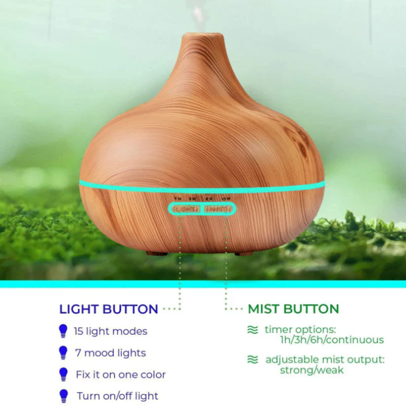 Ultimate Aromatherapy Diffuser 550ml Diffuser with 10ml Essential Oil - Image 2