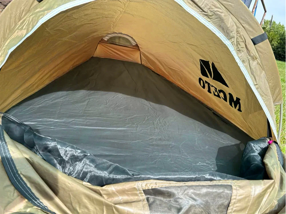 Ultralight 1 Person Waterproof Bivvy Tent - Earth brown - Image 4