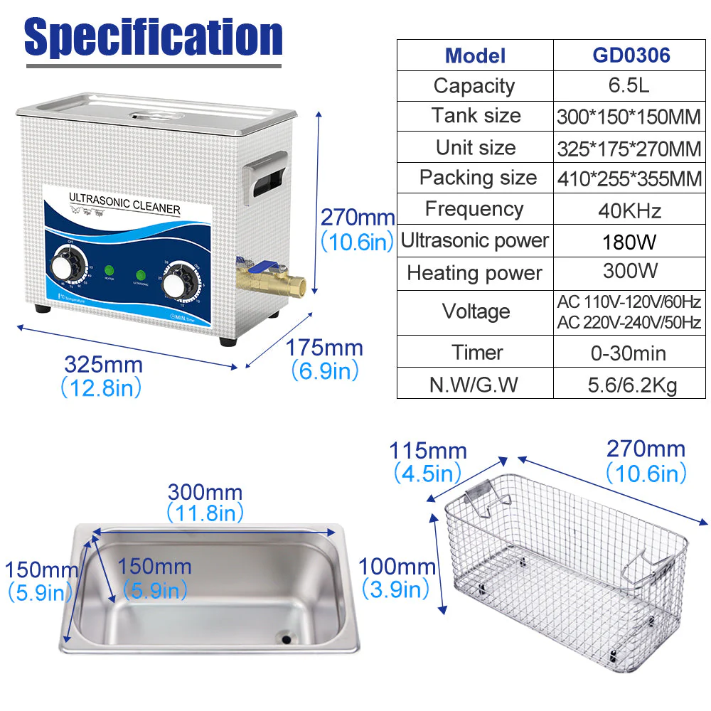 Ultrasonic Cleaner 6.5L - Image 2