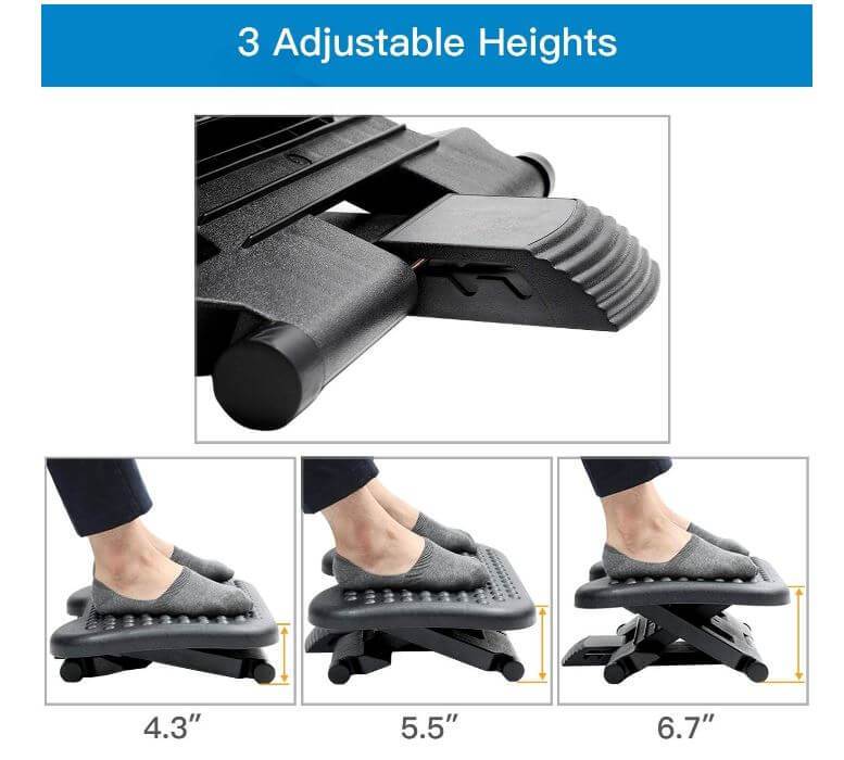 Under Desk Footrest - Ergonomic Foot Rest - Image 3