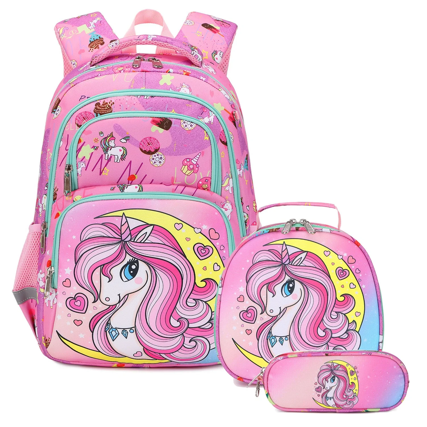 Unicorn Backpack & Girls School Bag - Image 2