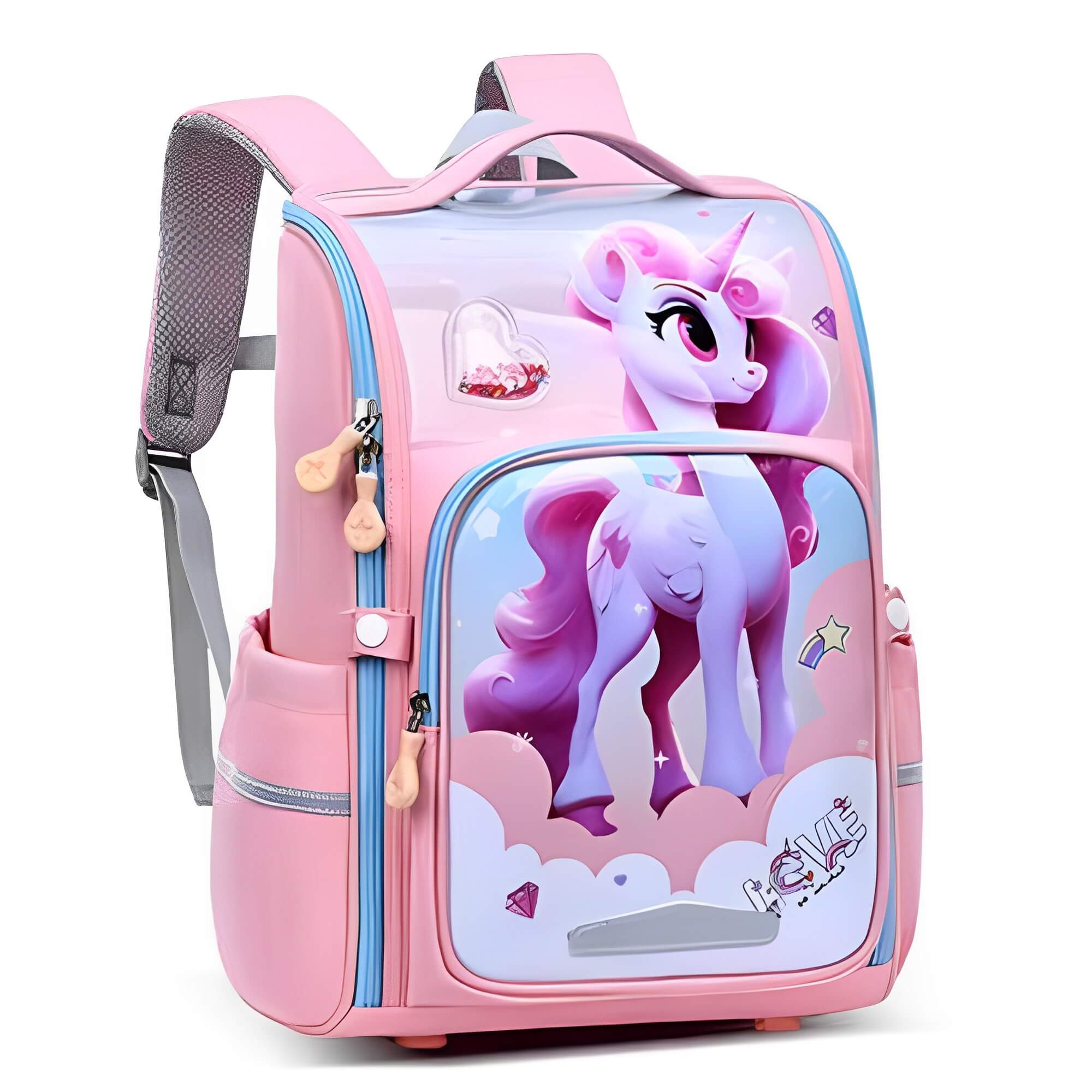 Unicorn Backpack & School Bags for Gilrs NZ | Pink & Purple - Image 2