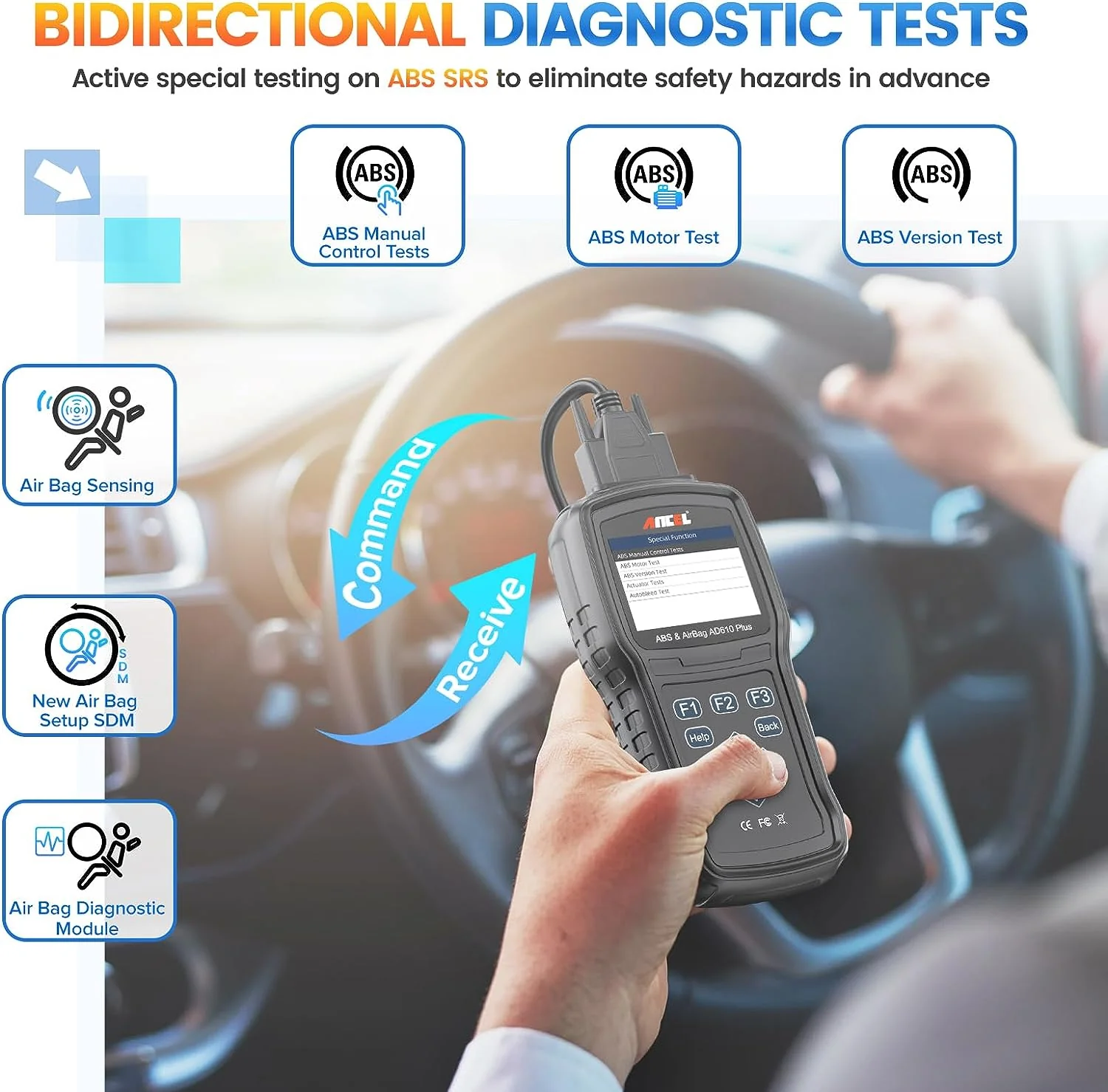 Universal OBDII OBD2 Scanner Car Engine Fault Code Reader Diagnostic Tool ANCEL AD610 - Image 7