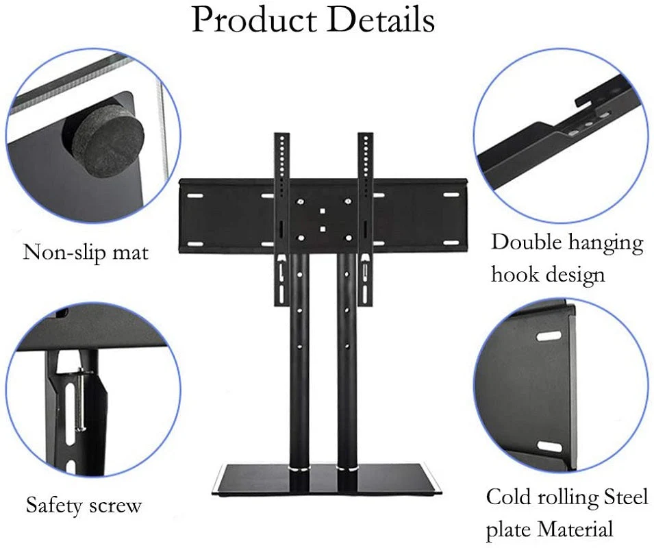 Universal TV Stand Bracket 32-65 Inch Height Adjustable - Image 4