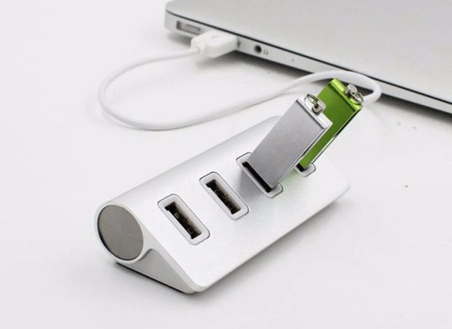 USB Hub 4 Port USB 2.0 Aluminum Splitter – PC Laptop Accessory - Image 2