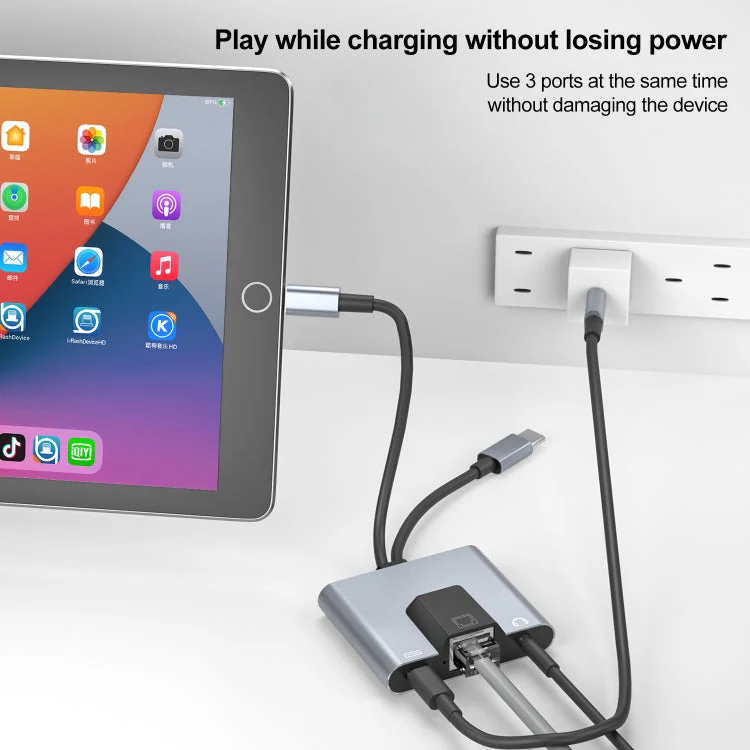 USB Type-C and Lightning to Ethernet Adapter Hub - Image 3