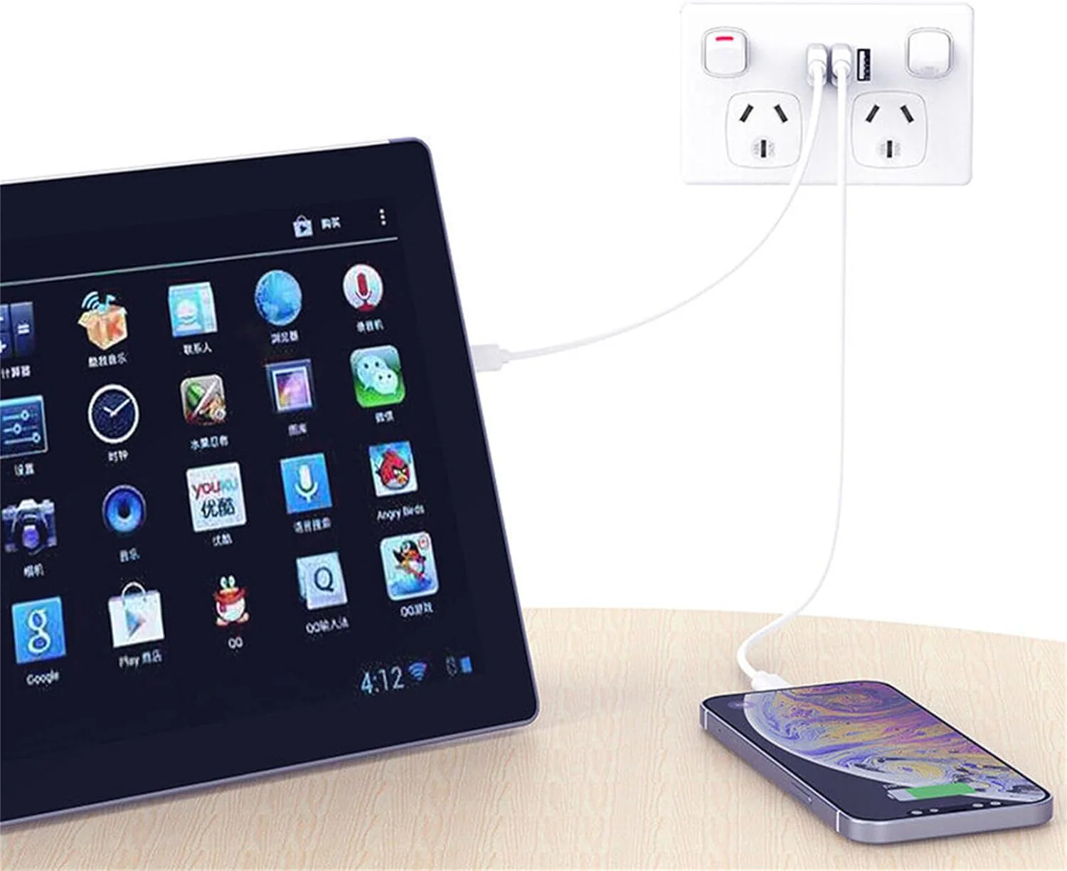 USB Type C Wall Socket Power Point - White - Image 10