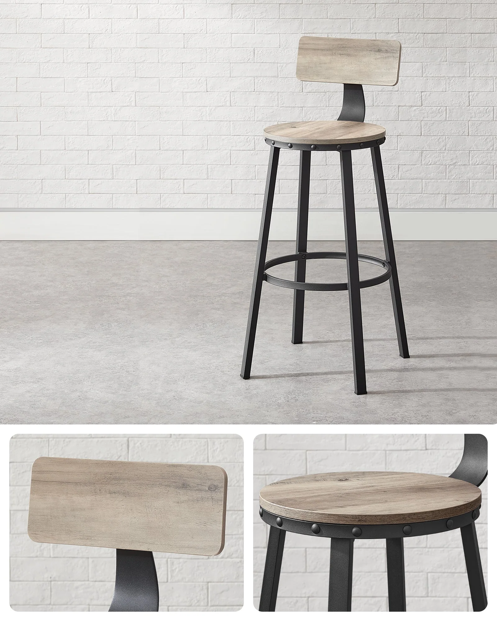 VASAGLE Bar Stools Chairs - Image 8