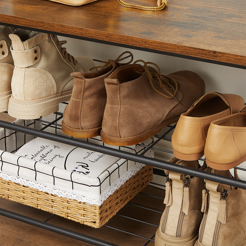 VASAGLE Coat Rack Stand Shoe Rack - Image 12