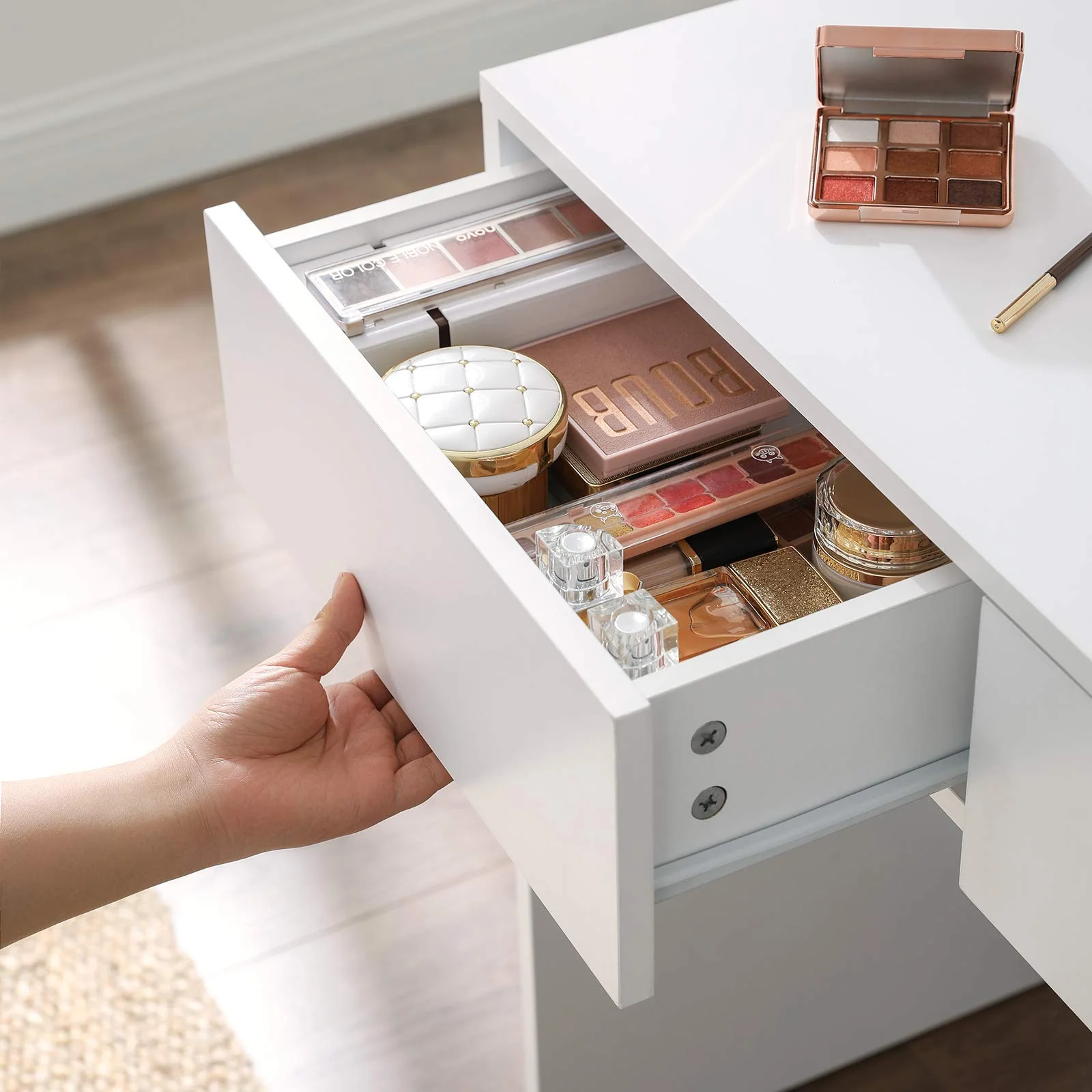 VASAGLE Dressing Table With Mirror - Image 5