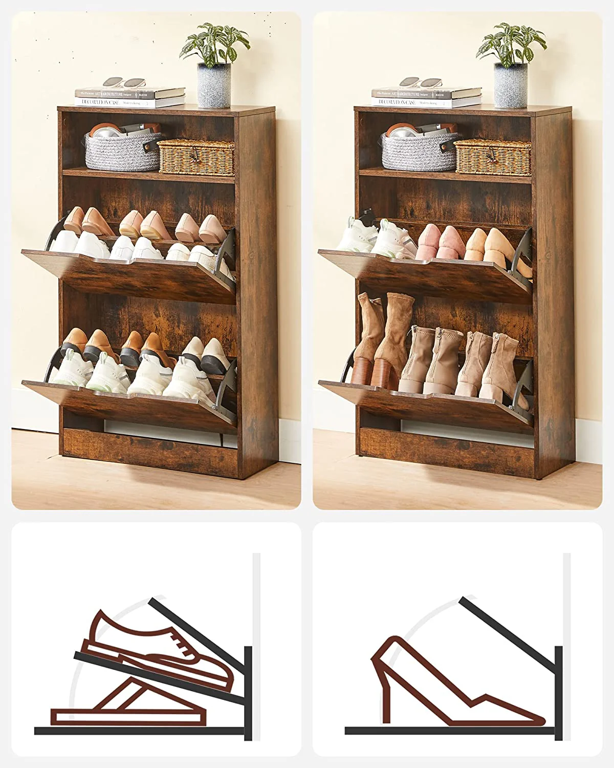 Shoe Cabinet Shoe Storage Organizer - Image 7