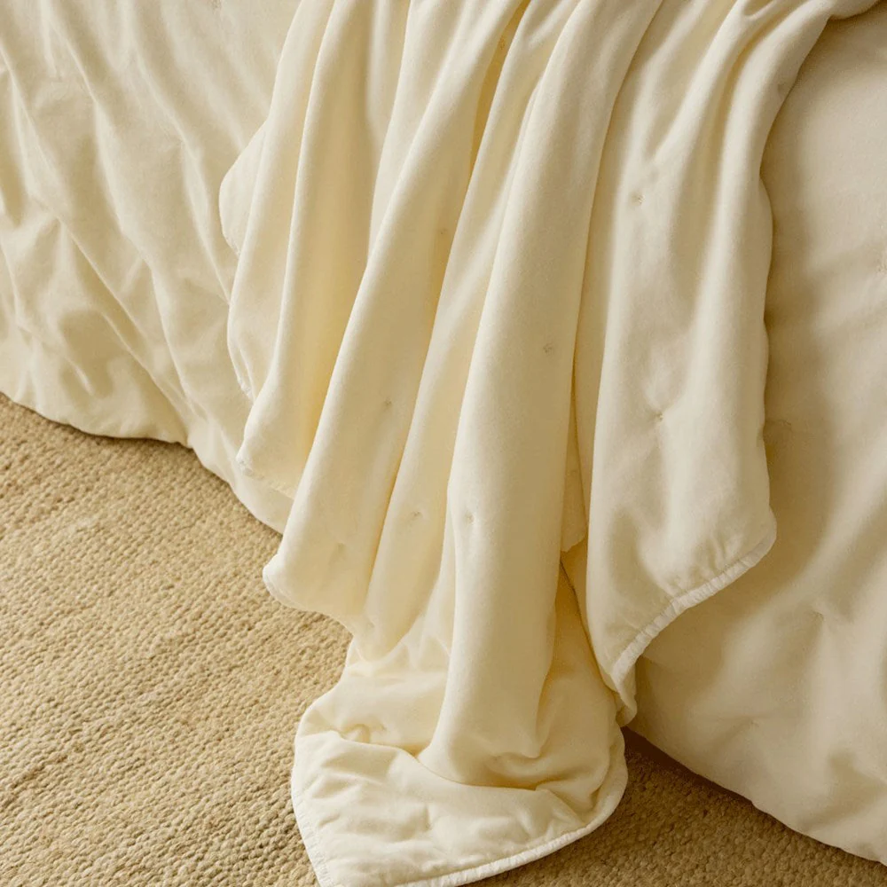 Venus Cotton Velvet Quilted Coverlet - Image 2