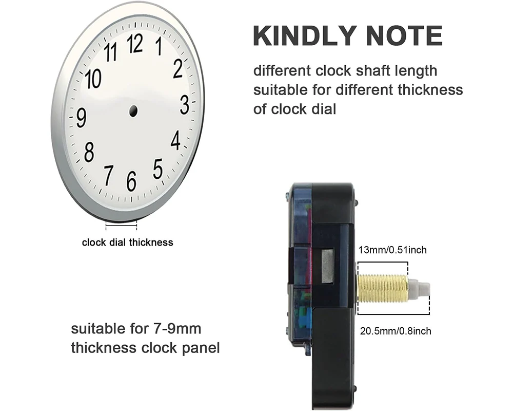 Wall Clock Quartz Movement Mechanism Repair Tools Kit - Image 4