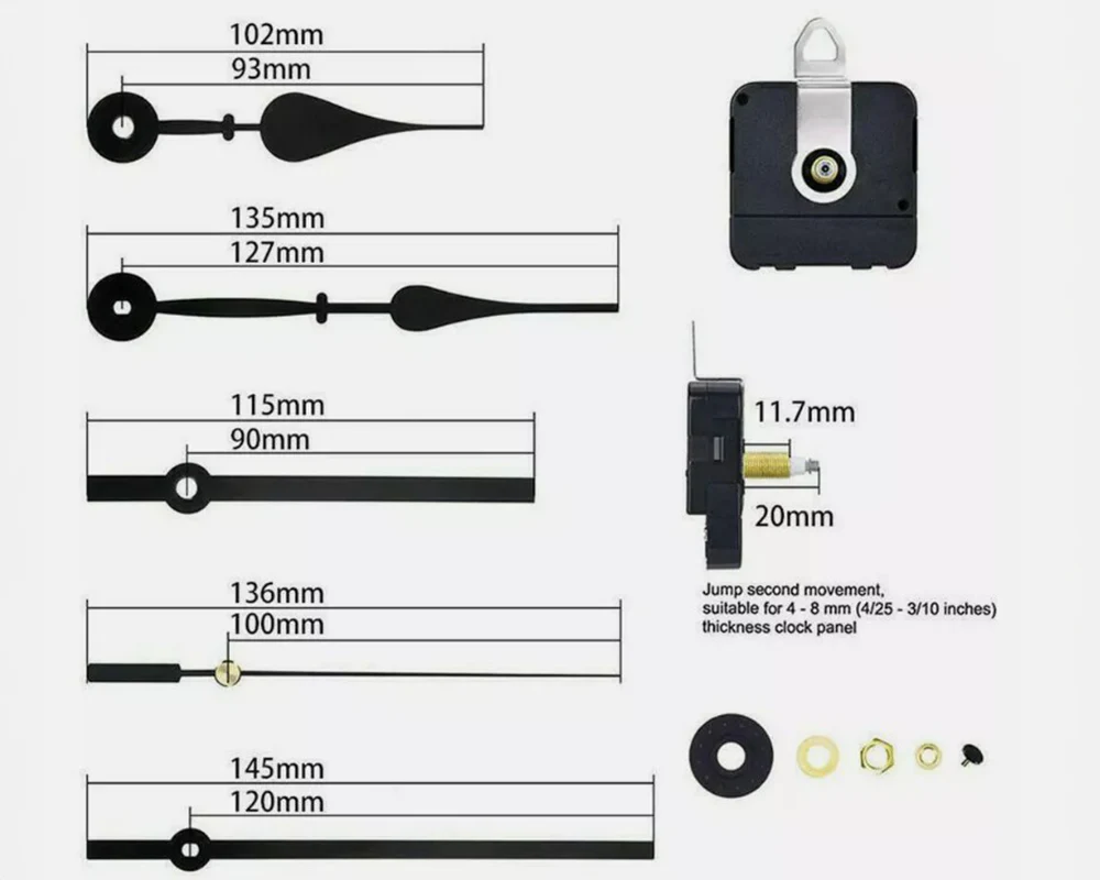 Wall Clock Quartz Movement Mechanism Repair Tools Kit - Image 9