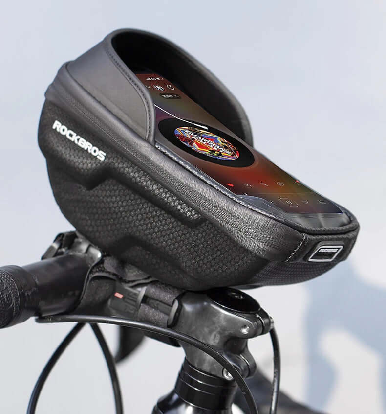 Waterproof Cycling Bicycle upper pipe Handlebar Bag Fit below 6.5" Phone - Image 4