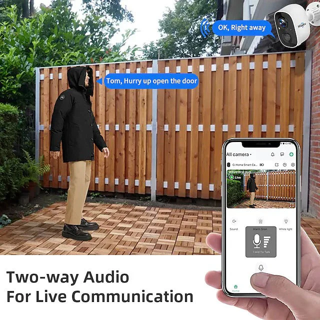 Hiseeu 1080P Wireless Outdoor WiFi Security Camera - Image 3